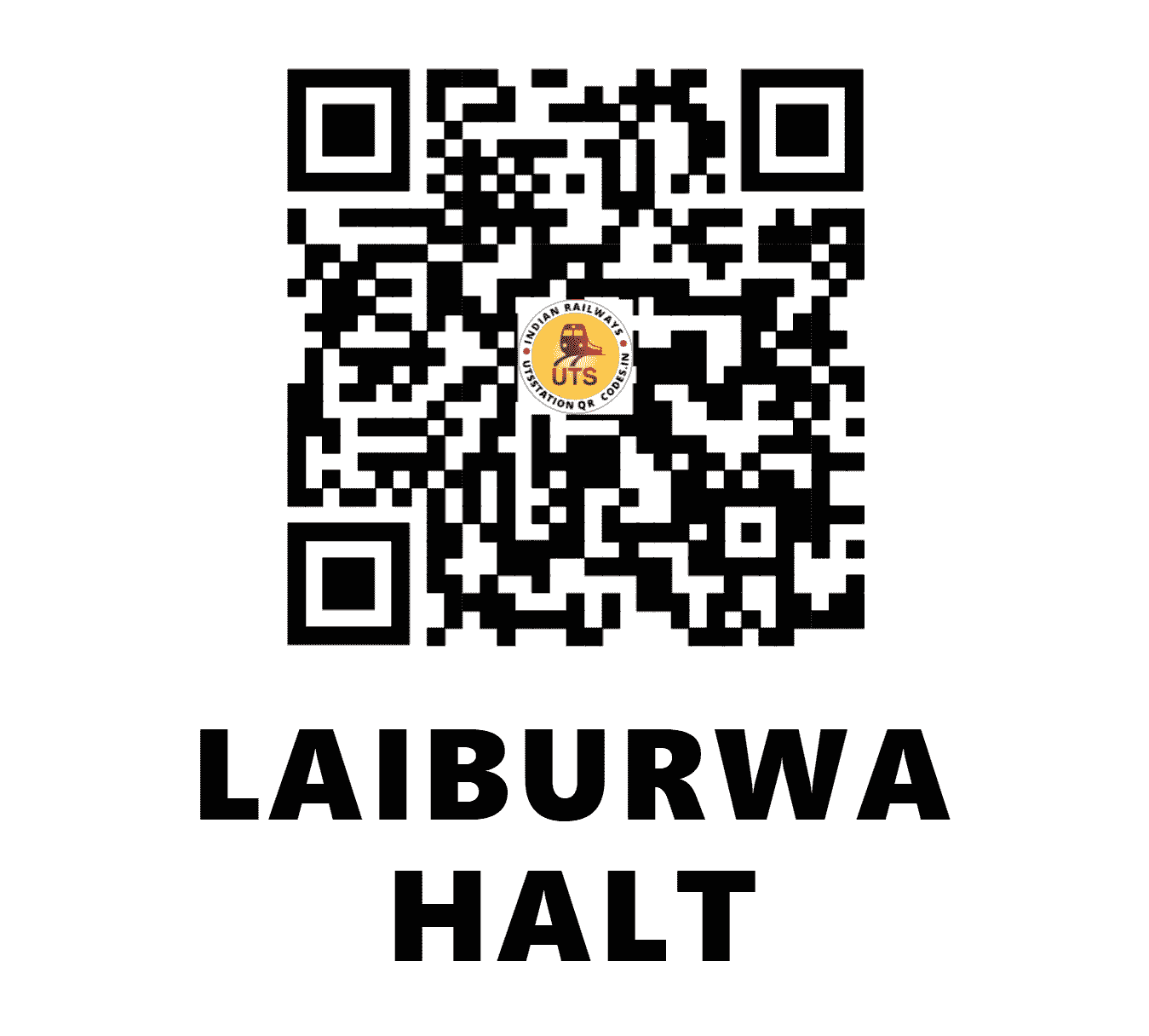 UTS QR Code for LAIBURWA HALT - LBW - NE (UTTAR PRADESH)